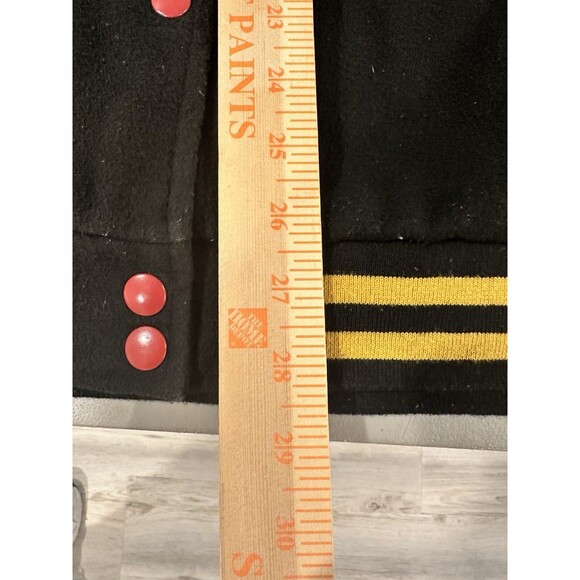 Disney Mickey Mouse & Pluto Hello Folks! Varsity Letterman Red/Black Jacket XL - Picture 14 of 16